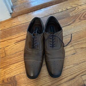 Giorgio Brutini Brown Leather Wingtip Oxfords